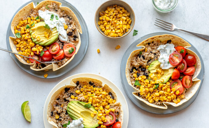 Vegan recept: Tortillabowls met gegrilde crispy mais