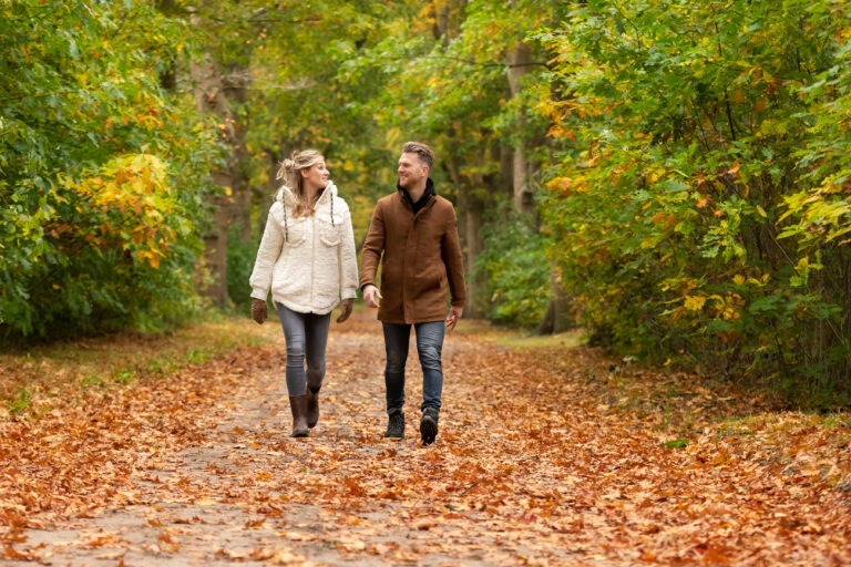 In herfst en winter kiezen wandelaars voor een wandellaars